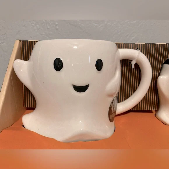 Cobwebs and Cauldrons Ghost Shaped Mug Set - Picture 2 of 8